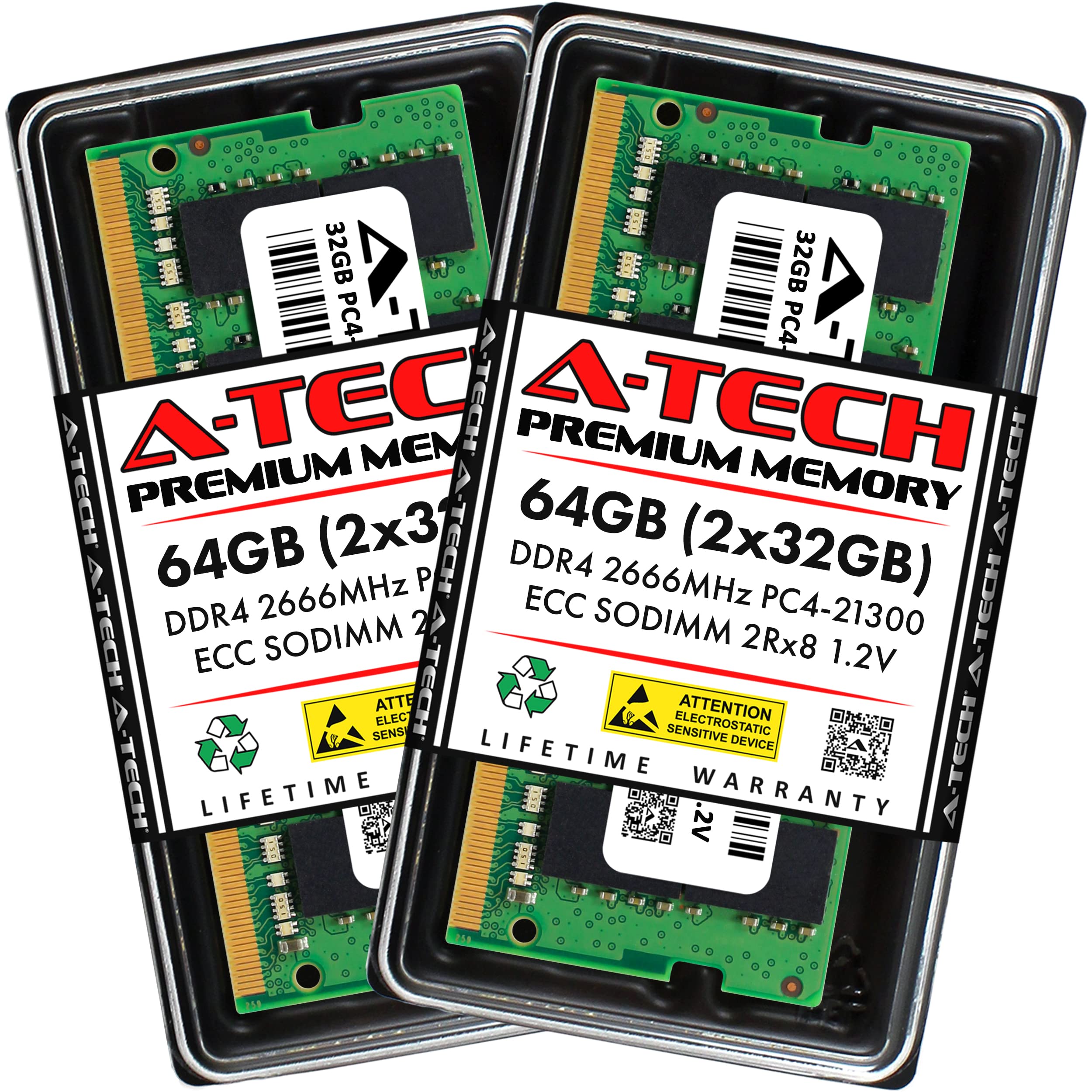 A-Tech 64GB Kit (2x32GB) RAM for Synology DiskStation DS1821+ NAS